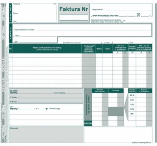 Druk samokopiujący 2/3 A4 Faktura VAT brutto uproszczona2/3 A4 80k. Michalczyk i Prokop (122-2E)