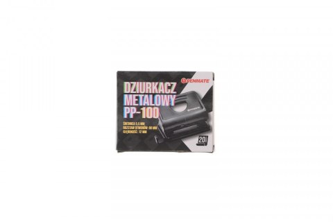 Dziurkacz CZARNY PP-100 czarny 20k (TT8592) Penmate