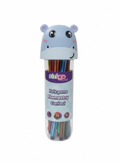 Flamaster HIPOPOTAM 12 kol. Strigo (SSC477)