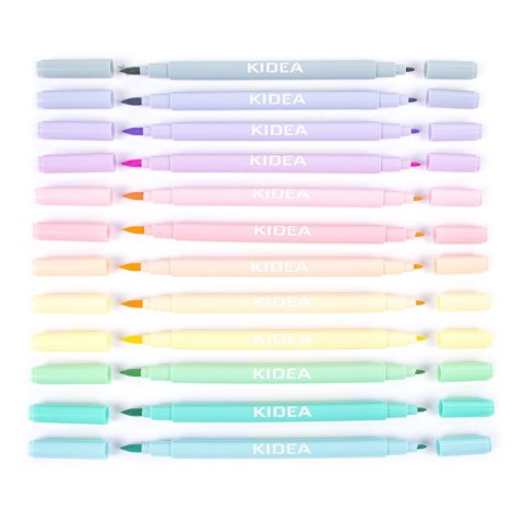 Flamaster Pastel 12 kol. Kidea (FDPBB12KA)