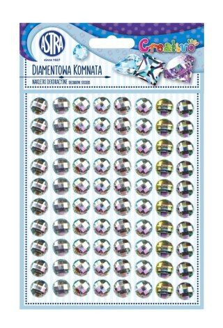 Naklejka (nalepka) srebrne diamentowa komnata Astra Creativo