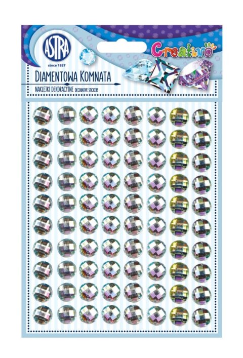 Naklejka (nalepka) srebrne diamentowa komnata Astra Creativo