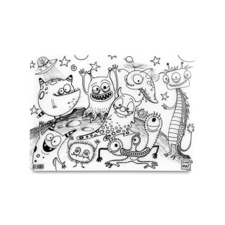 Podkład na biurko FUNNY MAT TRANSPARENT LENIWCE sfu1057 polipropylen PP [mm:] 335x480 Strigo (8681379310574)