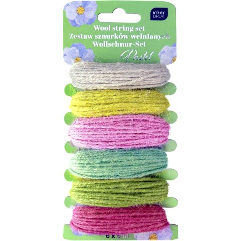 Sznurek pastel 6x5m Interdruk (wełnianych)