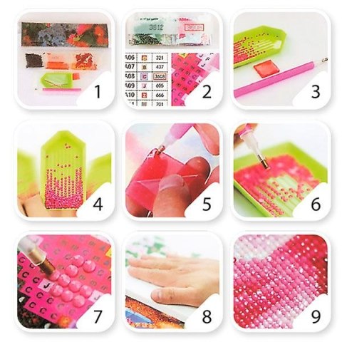 Zestaw kreatywny Diamentowa mozaika 30x40cm Konie 4 Flamingo Line (TSGK81394)