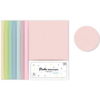 Arkusz piankowy pianka dekoracyjna Pastel kolor: mix 8 ark. Interdruk (IPIANC-020)