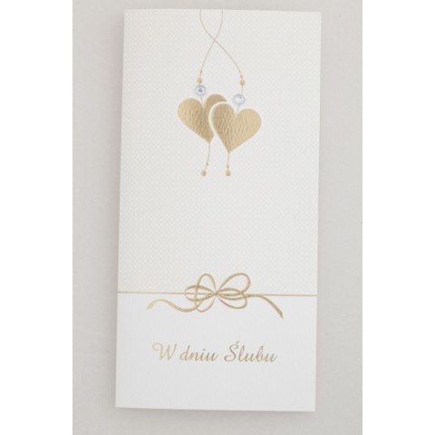 Kartka składana DL ślub dl Pol-mak (DLUX_SL_464)