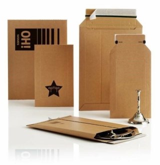 Koperta kurierska B4 Well Pocket z tektury falistej [mm:] 235x337 Bong 100 sztuk