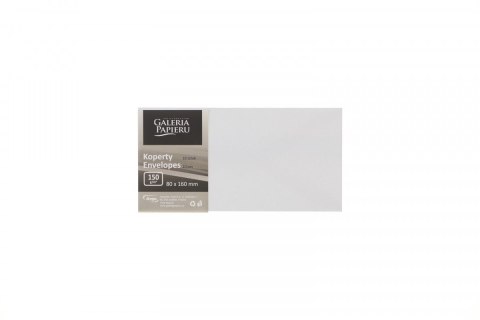 Koperta pearl biały biała [mm:] 80x160 Galeria Papieru (208499) 10 sztuk
