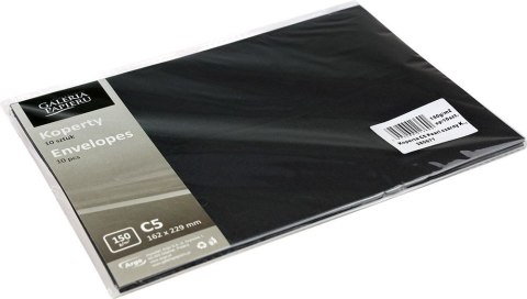 Koperta C5 pearl czarny czarna Galeria Papieru (280677) 10 sztuk