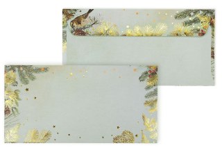 Koperta DL złote święta Galeria Papieru (280194) 10 sztuk