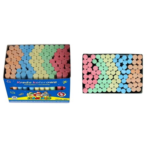 Kreda kolor: mix 100 szt Flamingo (58QW100)