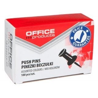 Pinezki beczułki kolor: mix 100 szt Office Products (18194019-99)