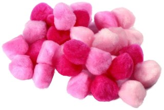 Pompony Craft-Fun Series różowe 30 szt Titanum (21006)