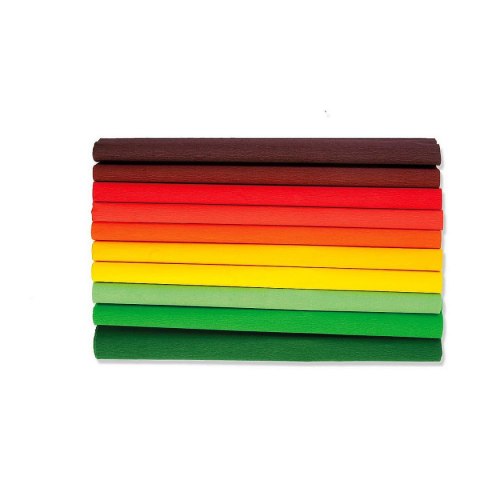 Bibuła marszczona jesień mix 250mm x 200mm Happy Color (HA 3640 2521-JESIEN)