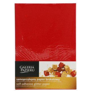 Etykieta samoprzylepna A4 brokatowy czerwony Galeria Papieru (254013)