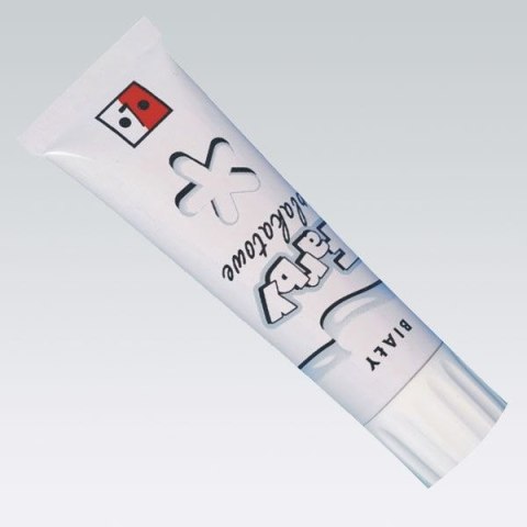 Farby plakatowe kolor: biały 30ml 1 kolor. Spółdzielnia JEDNOŚĆ