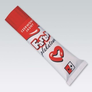 Farby plakatowe kolor: czerwony jasny 30ml 1 kolor. Spółdzielnia JEDNOŚĆ