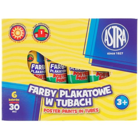 Farby plakatowe kolor: zielony jasny 30ml 1 kolor. Astra