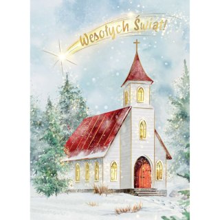 Kartka składana B6 BN KOSCIÓŁ Z GWIAZDA Henry (5905701483471)