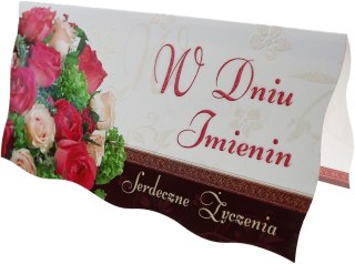 Kartka składana DL brokat bn Panorama (DL)