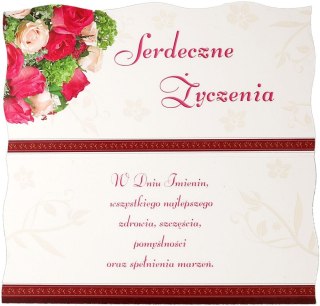 Kartka składana DL brokat bn Panorama (DL)