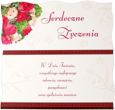 Kartka składana DL brokat bn Panorama (DL)