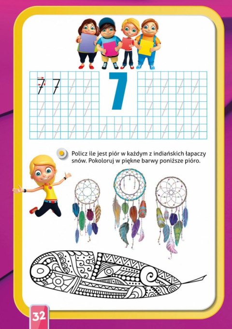 Kolorowanka Literki i cyferki, nauka i zabawa