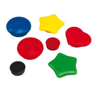 Magnes okrągłe 22 mm mix [mm:] 22 Titanum (ACT1005-12CC) 12 sztuk