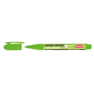 Marker specjalistyczny kredowy wkład zielony 1,5mm okrągła końcówka Toma