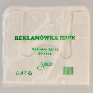 Worki foliowe HDPE 200 szt [mm:] 250x450 Artek