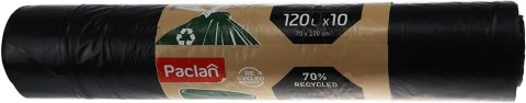 Worki na śmieci kolor: CZARNY 120L 10 szt Paclan