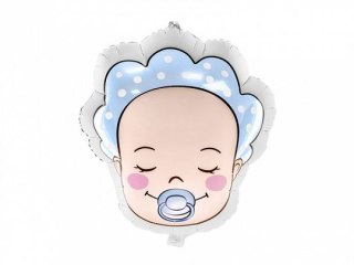 Balon foliowy w kształcie bobasa chłopiec 40x45cm 18cal Partydeco (FB63-001)