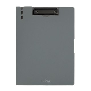 Deska z klipem (podkład do pisania) A4 szara Strigo (z górnym klipem)