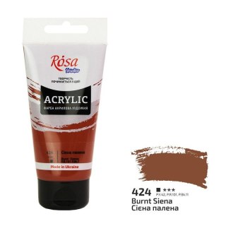 Farba akrylowa BURNT SIENNA kolor: brązowy 75ml Rosa