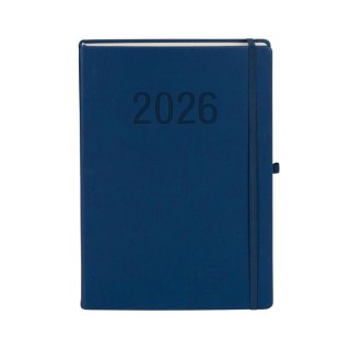 Kalendarz książkowy (terminarz) 2026 MEMOFIX DNS A4 Antra (GRANATOWY)