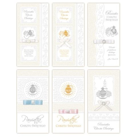 Kartka składana DL laurka dl exclusive brokat chrzest (5902221807954)