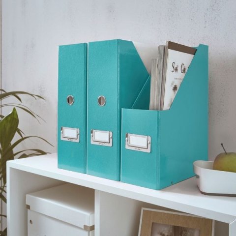 Pojemnik na dokumenty pionowy A4 Click & Store turkusowy karton [mm:] 103x330x 253 Leitz (60470051)