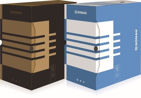 Pudło archiwizacyjne A4 brązowy karton [mm:] 200x340x 297 Donau (7663401FSC-02)