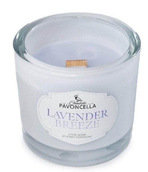Świeczka ozdobna Lavender Breeze biała 170g Pavoncella (5905711530516)