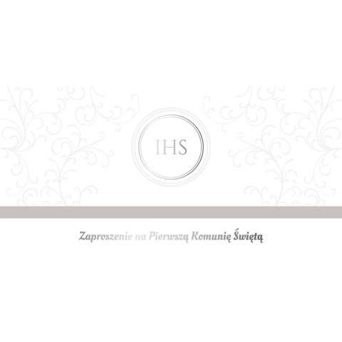 Zaproszenie komunia Tasiemka Ab Card (ZK)