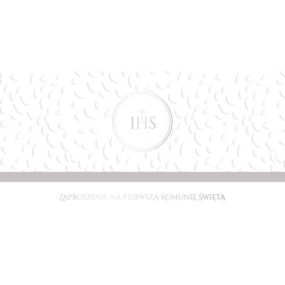 Zaproszenie komunia Tasiemka Ab Card (ZK)
