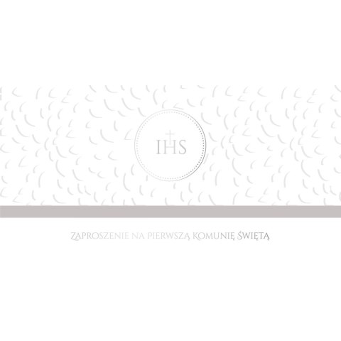 Zaproszenie komunia Tasiemka Ab Card (ZK)