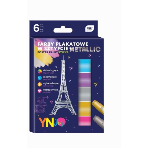 Farby plakatowe YN TEEN kolor: mix 6 kolor. Noster