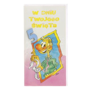 Kartka składana z cyfrą Jurand