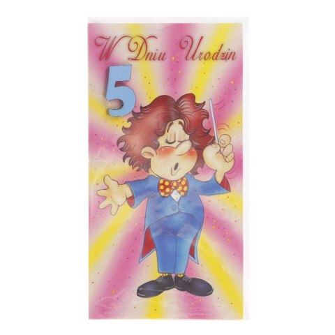 Kartka składana z cyfrą Jurand