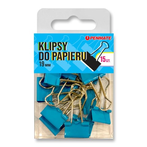 Klipy jasnoniebieskie TT8325 19mm jasnoniebieski Penmate (19mm)