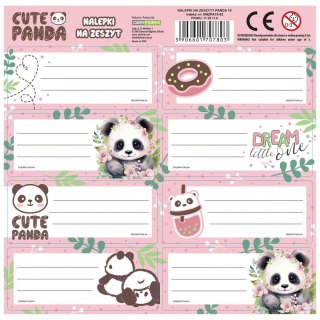 Naklejka na zeszyt Panda Derform (NNZPA10)