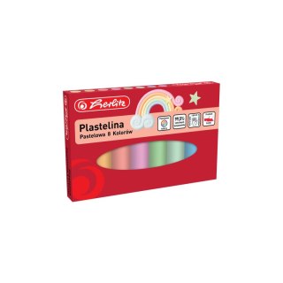 Plastelina 8 kol. pastelowa 9588880 mix Herlitz (300023218)