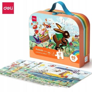 Puzzle w walizce, świecące w ciemności 57 el. Argo (EH743)